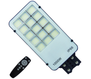 1 Foco Solar LED 1000W IP66 con Control Remoto