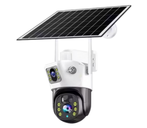 camara Cámara de Seguridad Doble Solar para Exterior